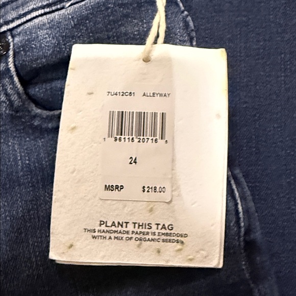 7 For All Mankind Medium Blue Women's Skinny Jeans - Picture 2 of 8